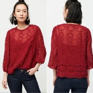 J. Crew lace blouse